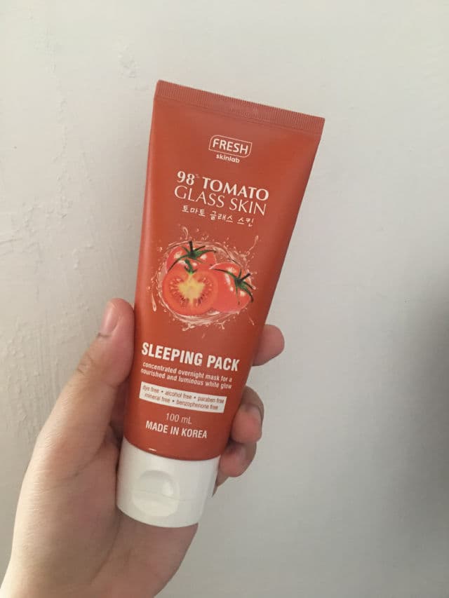 Fresh Skinlab Tomato Glass Skin Sleeping Pack review photo by jamnesreen