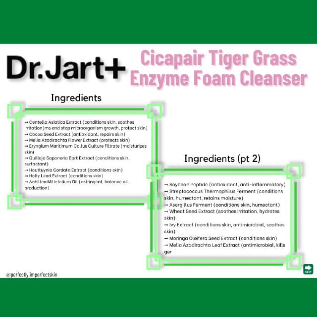 Dr. Jart+ Cicapair Enzyme Cleansing Foam review photo by perfectlyimperfect