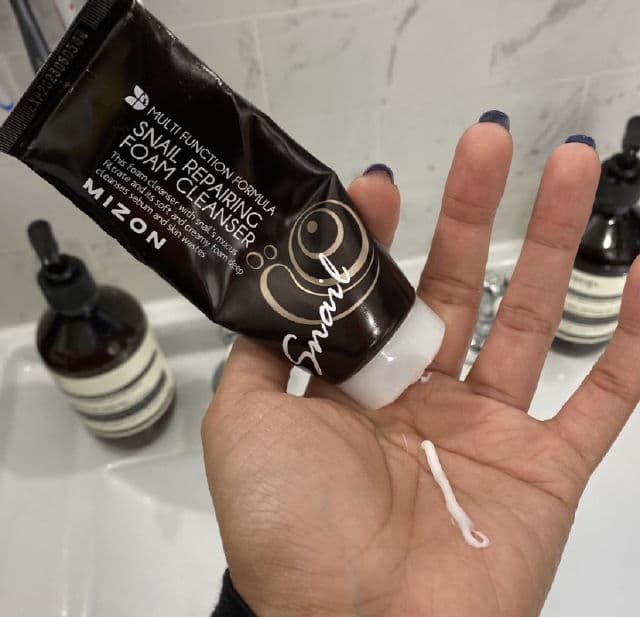 Mizon Snail Repairing Foam Cleanser review photo by jojomoep