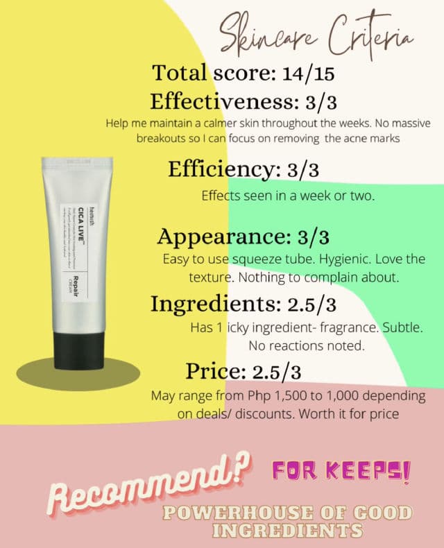 Heimish Cica Live Repair Cream review photo by juliandeabs