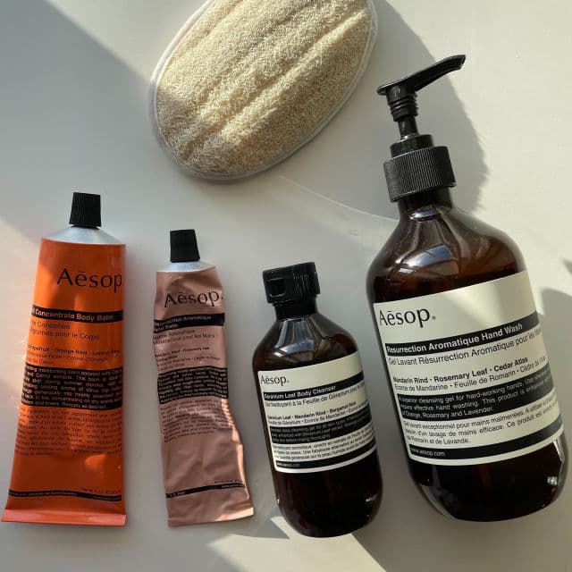 Aesop Geranium Leaf Body Cleanser review photo by justgoodgoodies