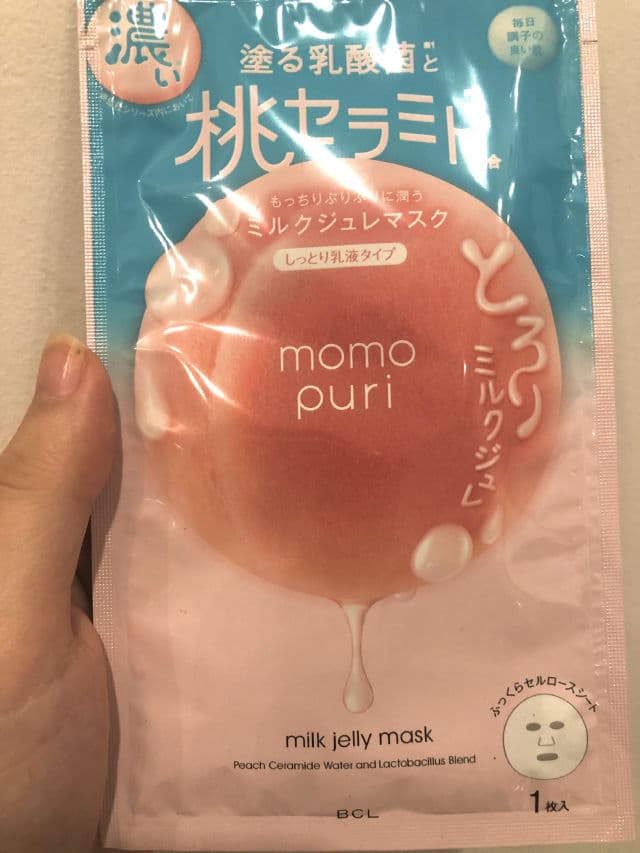 BCL Momo Puri Peach Milk Jelly Mask review photo by halleysburrow