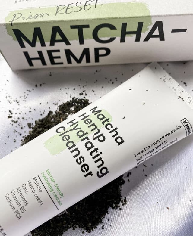 Krave Beauty Matcha Hemp Hydrating Cleanser review photo by laibareskin