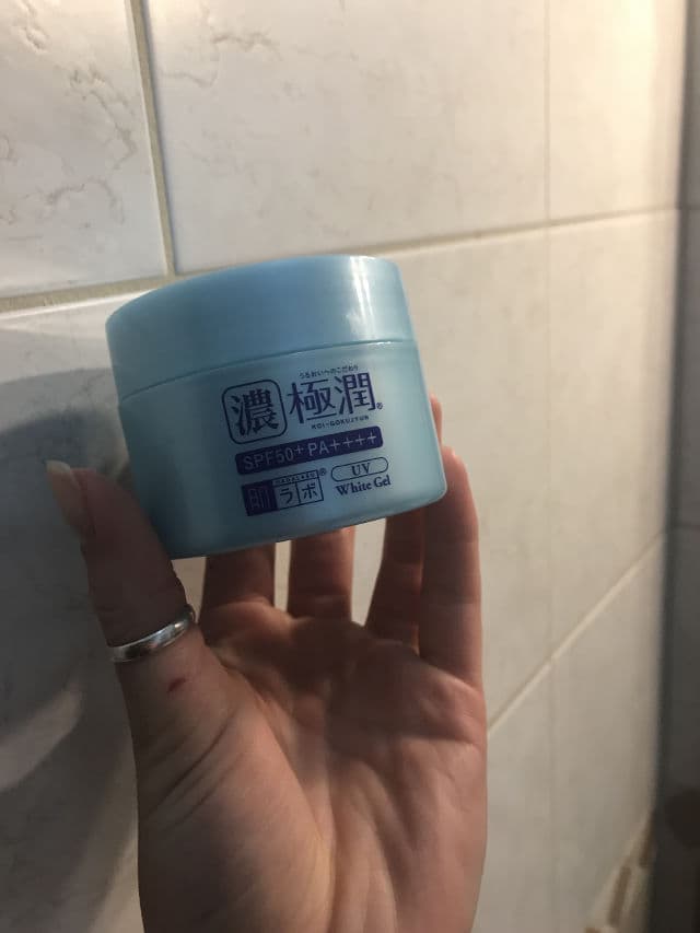Hada Labo Koi-Gokujyun UV White Gel SPF 50+ PA++++ review photo by lauraamenichini
