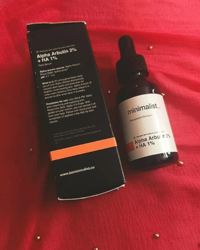 Minimalist Alpha Arbutin 2% + Hyaluronic Acid 1% review photo by laya