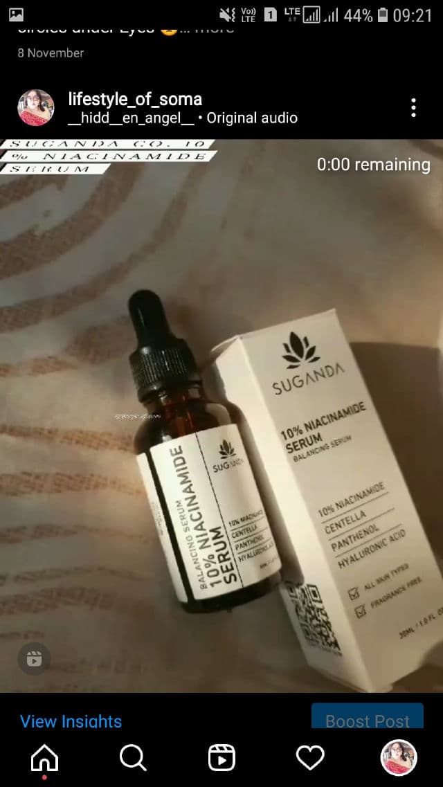 Suganda Niacinamide 10% Serum review photo by lifestyleofsoma