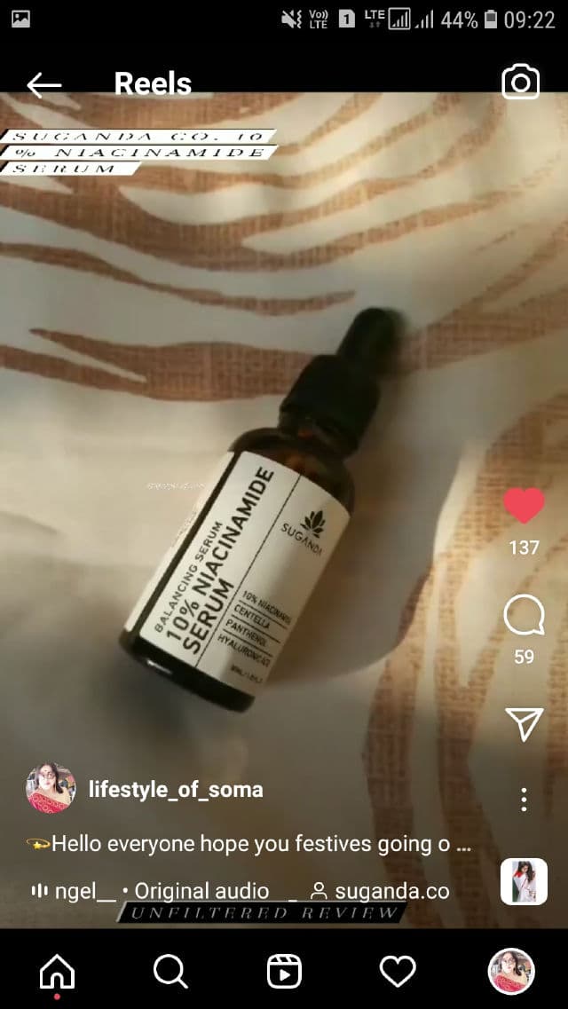 Suganda Niacinamide 10% Serum review photo by lifestyleofsoma
