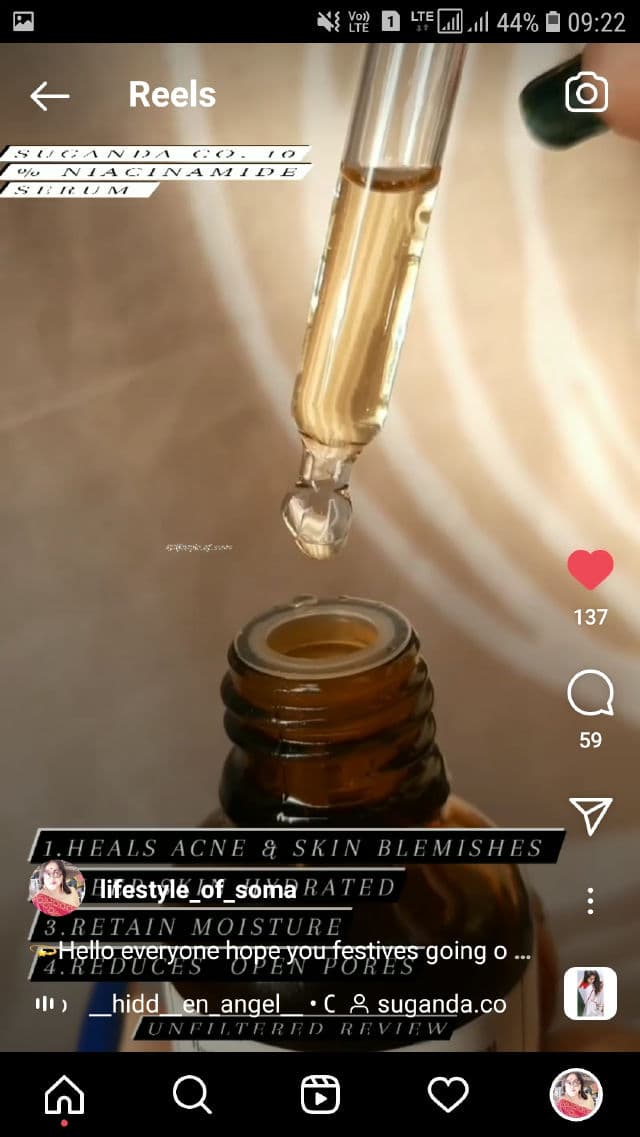 Suganda Niacinamide 10% Serum review photo by lifestyleofsoma