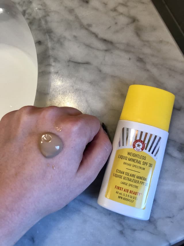 First Aid Beauty Weightless Liquid Mineral SPF 30 review photo by lisamarshall17