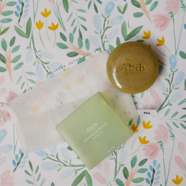 Abib Calming Facial Soap - Heartleaf Stone review photo by littlenotesforyou