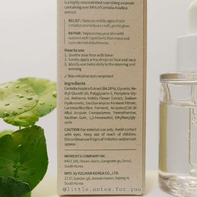 Beplain Cicaful Ampoule (I) review photo by littlenotesforyou