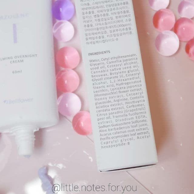 Bellflower Azulene Calming Overnight Cream review photo by littlenotesforyou