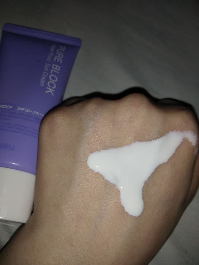 A'pieu Pure Block Natural Water-Proof Sun Cream SPF 50+ PA+++  review photo by liwa00