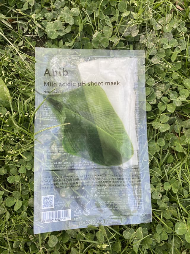 Abib Mild Acidic pH Sheet Mask Heartleaf Fit review photo by lovelypanic