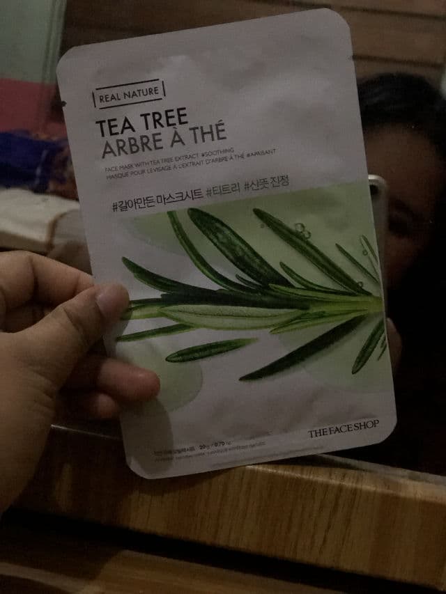 THE FACE SHOP Real Nature Face Mask Tea Tree review photo by ronalyndelmundo