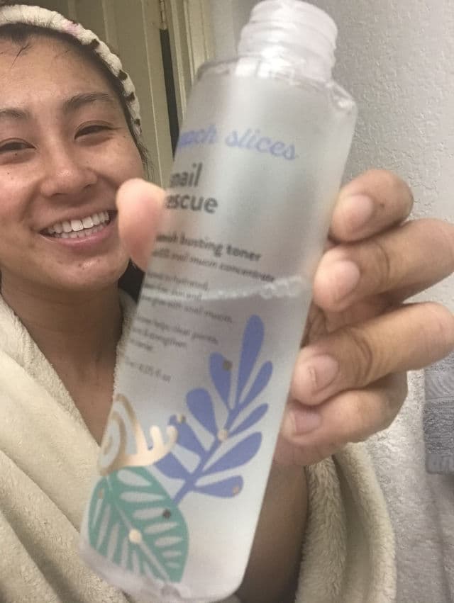 Peach Slices Snail Rescue Blemish Busting Toner review photo by Sarcolynna