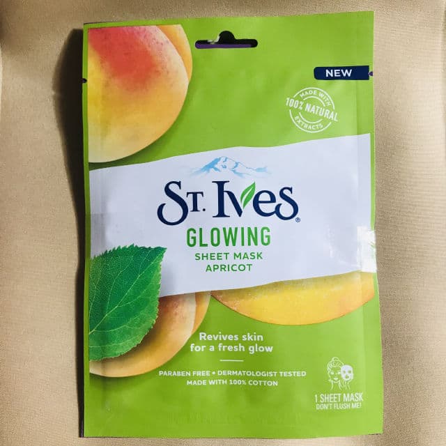 St. Ives Glowing Skin Apricot Sheet Mask review photo by lzbthbrnls