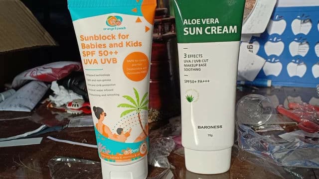 Orange and Peach Sunblock for Babies and Kids SPF50++  review photo by maryelis