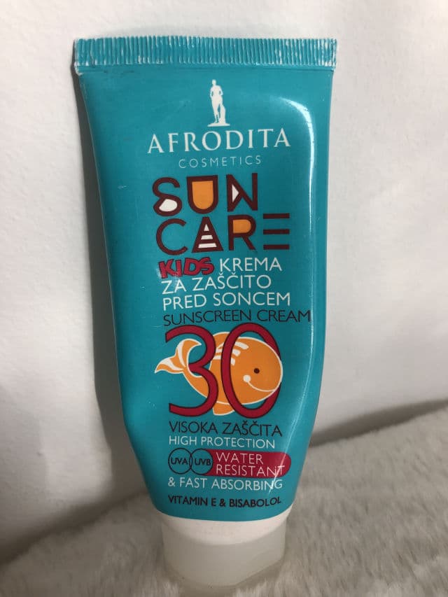 Afrodita Cosmetics Sun Care Kids Sunscreen Cream SPF30 review photo by mateack