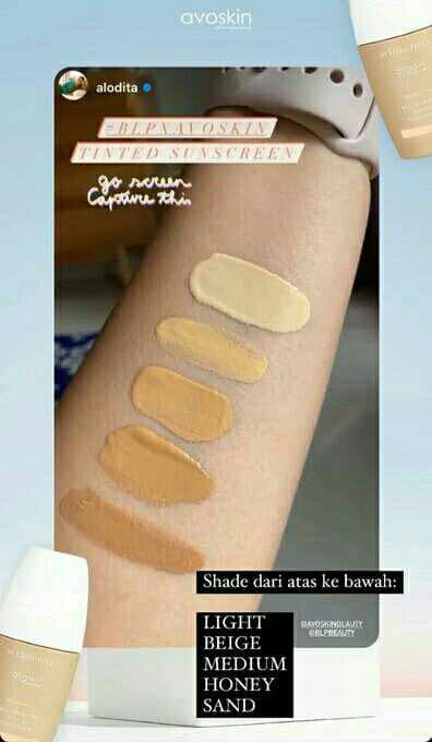 Avoskin BLP X Avoskin Multipurpose Tinted Sunscreen review photo by maulidaa