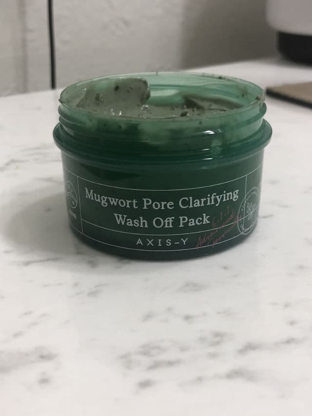 AXIS-Y Mugwort Pore Clarifying Wash Off Pack review photo by megjoy