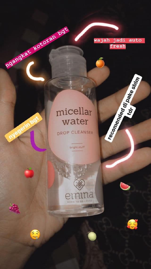 Emina Micellar Water Drop Cleanser – Bright Stuff review photo by melisawidianingsih