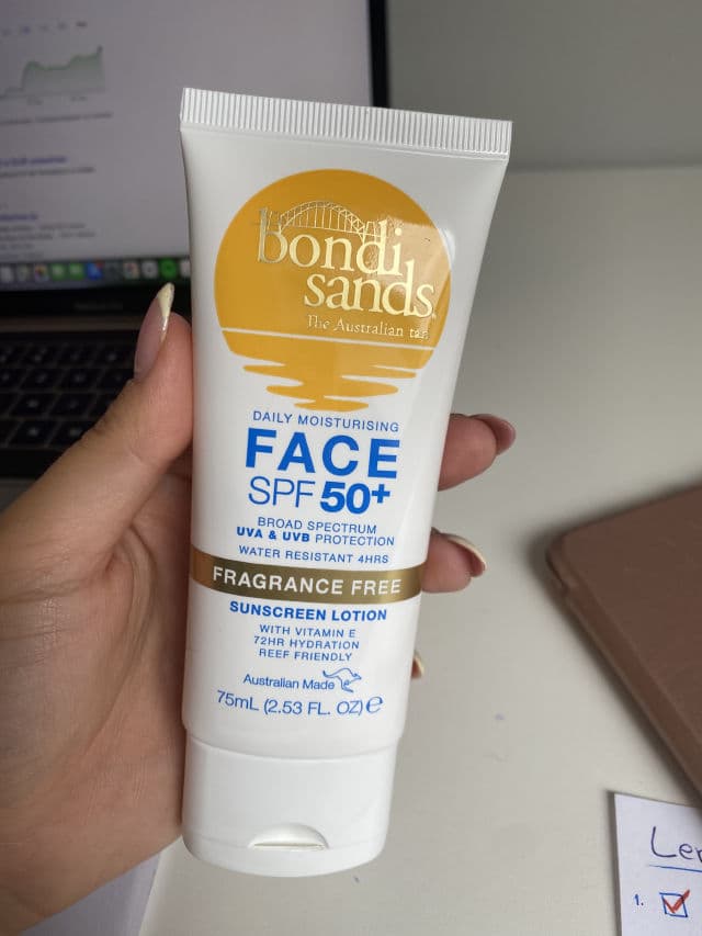 Bondi Sands Daily Moisturising Face SPF 50+ Sunscreen Lotion (Fragrance Free) review photo by miggie10