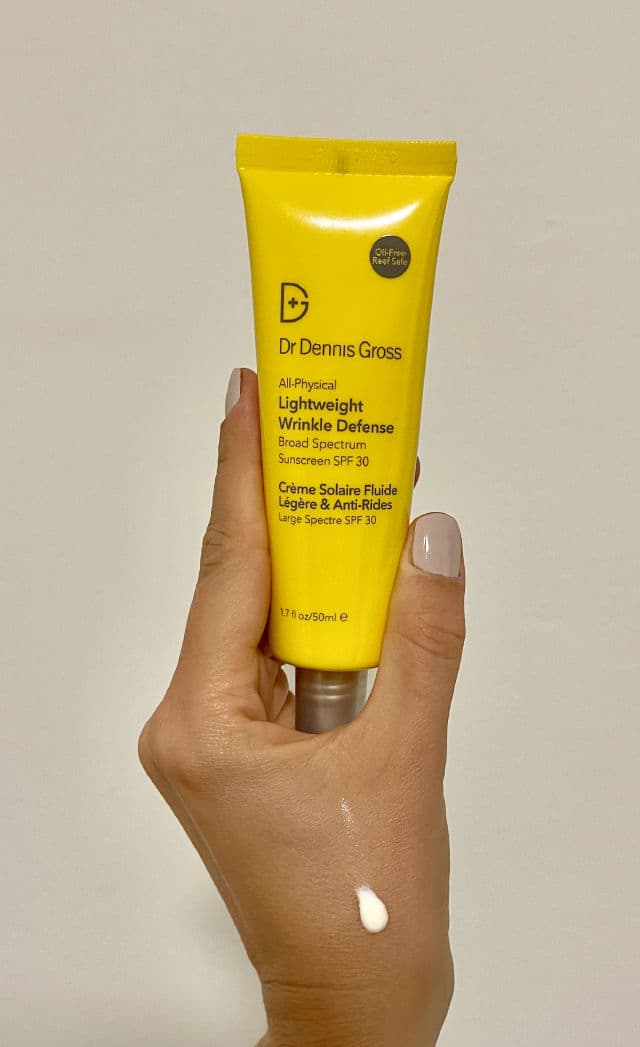 Dr. Dennis Gross Skincare All-Physical Lightweight Wrinkle Defense Broad Spectrum Sunscreen SPF 30 review photo by milaGr