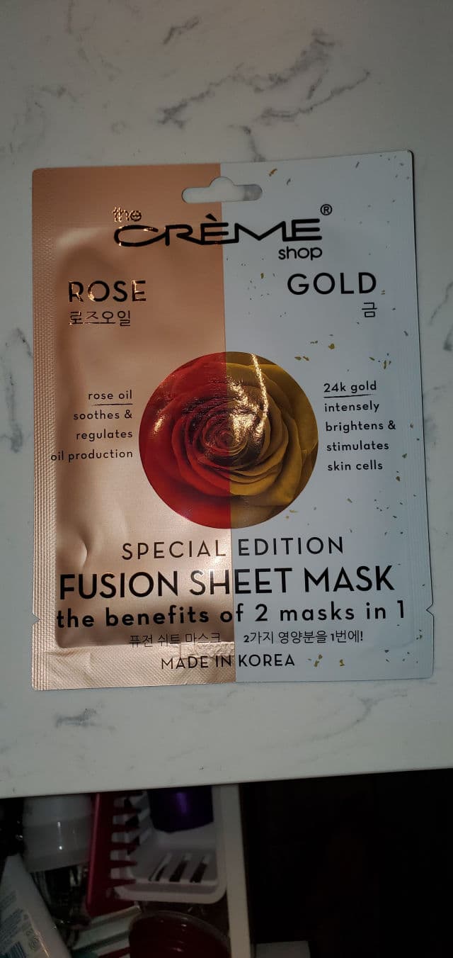 The Creme Shop Rose & Gold Fusion Sheet Mask review photo by mjmathiesen32