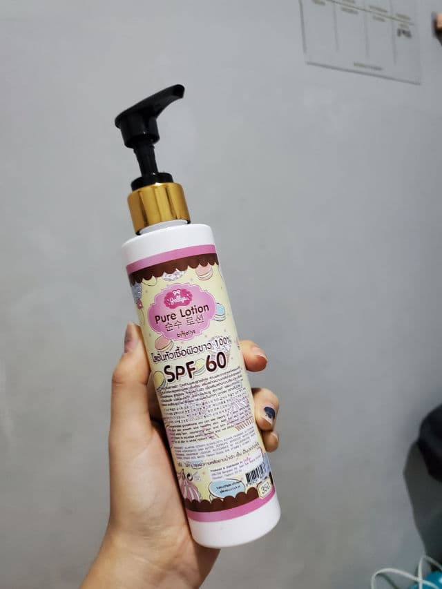 Jellys Pure Lotion SPF60 review photo by motheodora
