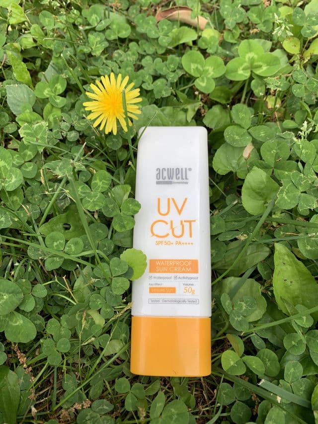 ACWELL UV Cut SPF 50+PA++++ Waterproof Sun Cream review photo by mrsclovesbeauty