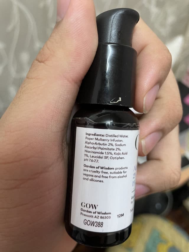Garden of Wisdom Alpha Arbutin 2% and Kojic Acid 1% Serum review photo by muhdfaiz