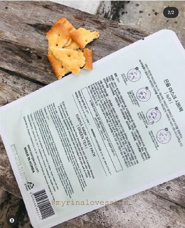 EUNYUL Natural Moisture Mask Pack - Green Tea review photo by myrinA