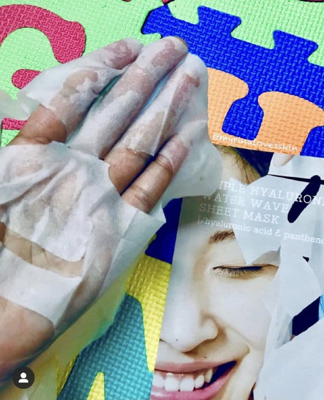COSRX Hydrium Triple Hyaluronic Water Wave Sheet Mask review photo by myrinA