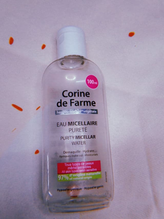 Corine de Farme Purity Micellar Water review photo by myskinbeautydiary