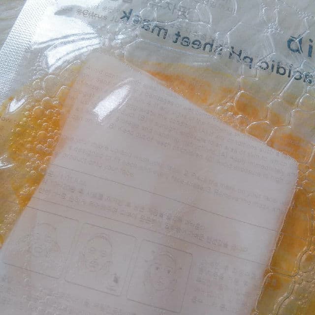 Abib Mild Acidic pH Sheet Mask Yuja Fit review photo by myskinbeautydiary