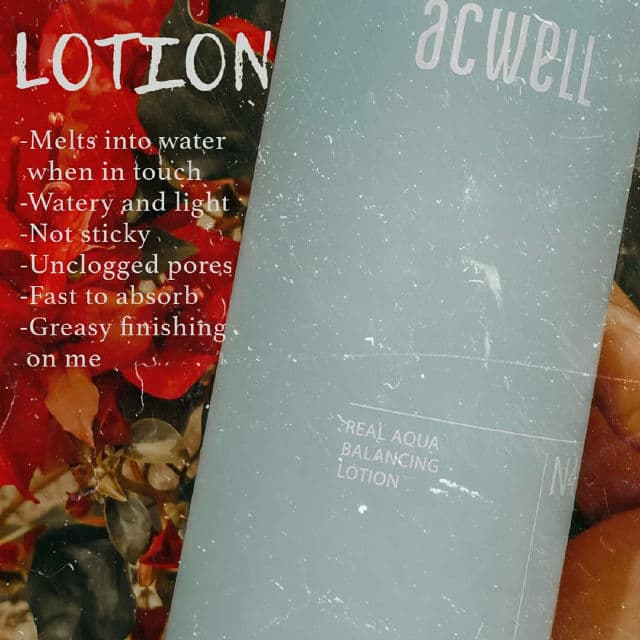 ACWELL Real Aqua Balancing Lotion review photo by myskinbeautydiary