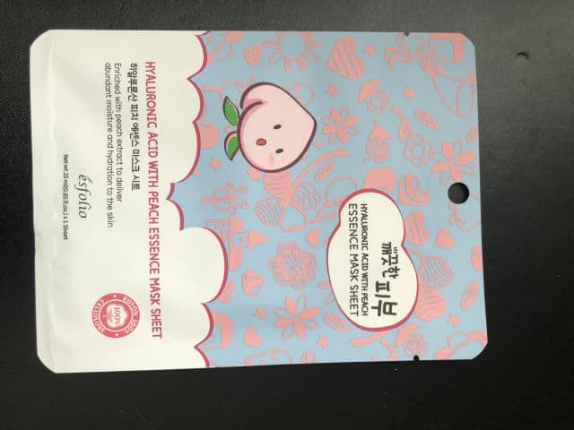 ESFOLIO Pure Skin Hyaluronic Acid Peach Essence Mask Sheet review photo by nickyzb