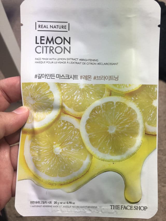 THE FACE SHOP Real Nature Face Mask Lemon Citron review photo by nickyzb