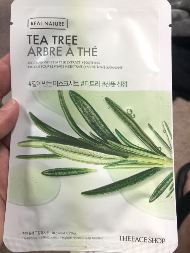 THE FACE SHOP Real Nature Face Mask Tea Tree review photo by nickyzb