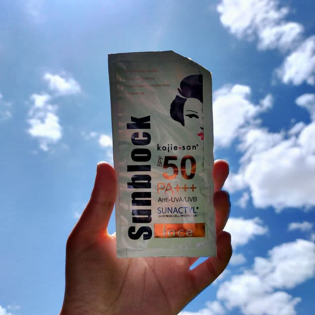Kojie San Sunblock Face SPF 50 review photo by nuTELLA