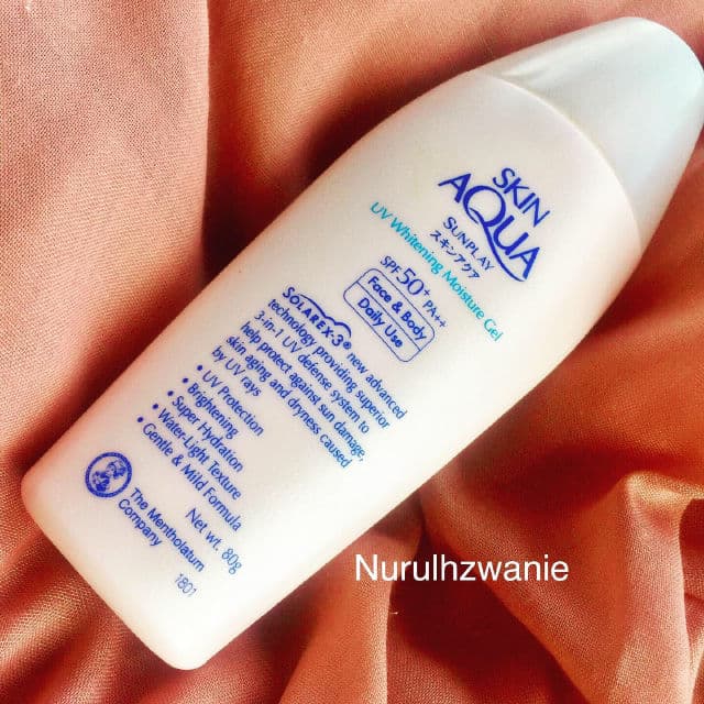 SKIN AQUA Sunplay UV Whitening Moisture Gel SPF 50 PA++ review photo by nurulhzwanie