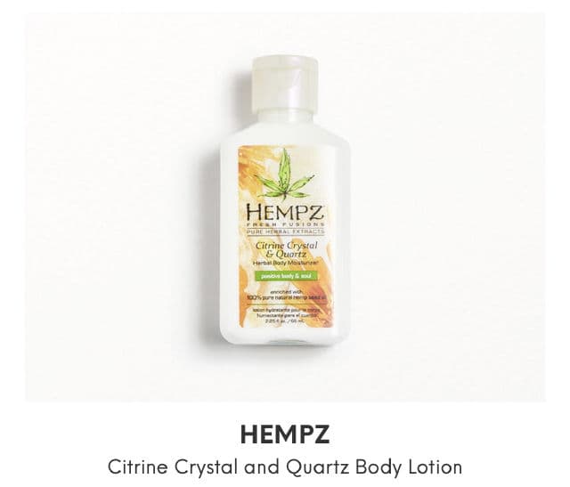 Hempz Fresh Fusions Citrine Crystal & Quartz Herbal Body Moisturizer review photo by oddishfinds