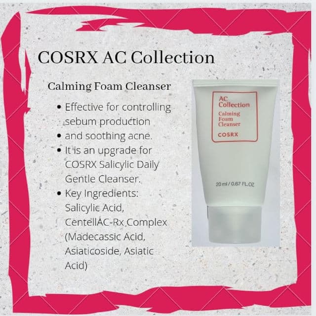 COSRX AC Collection Calming Foam Cleanser review photo by oilyskinguru