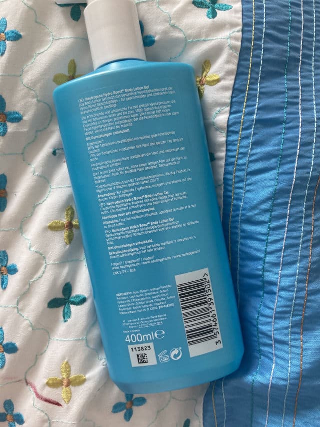 Neutrogena Hydro Boost Body Gel Cream - Fragrance Free review photo by olapaloo