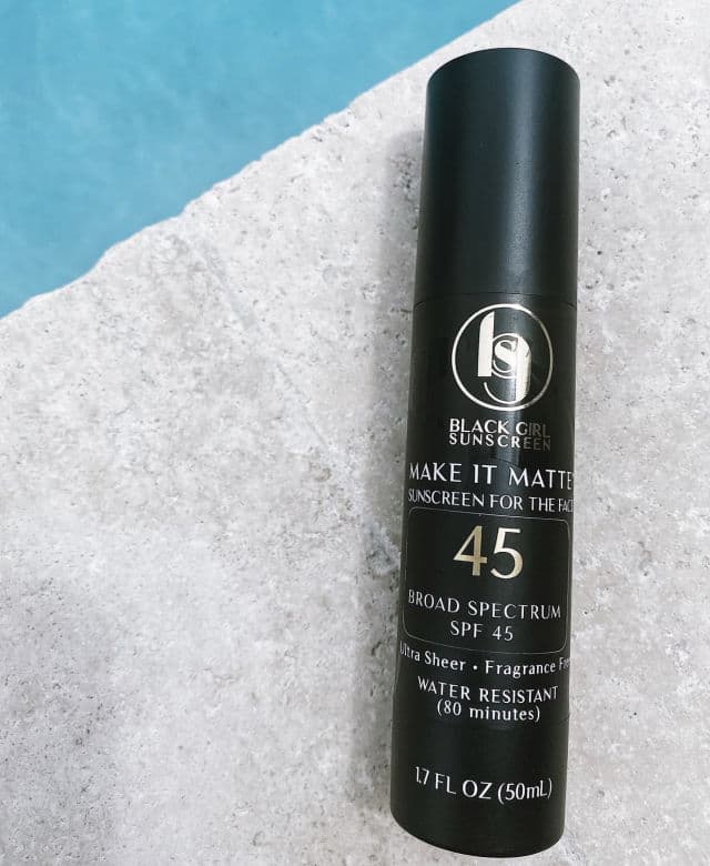 Black Girl Sunscreen Make it Matte SPF 45 review photo by orlandoesthetician