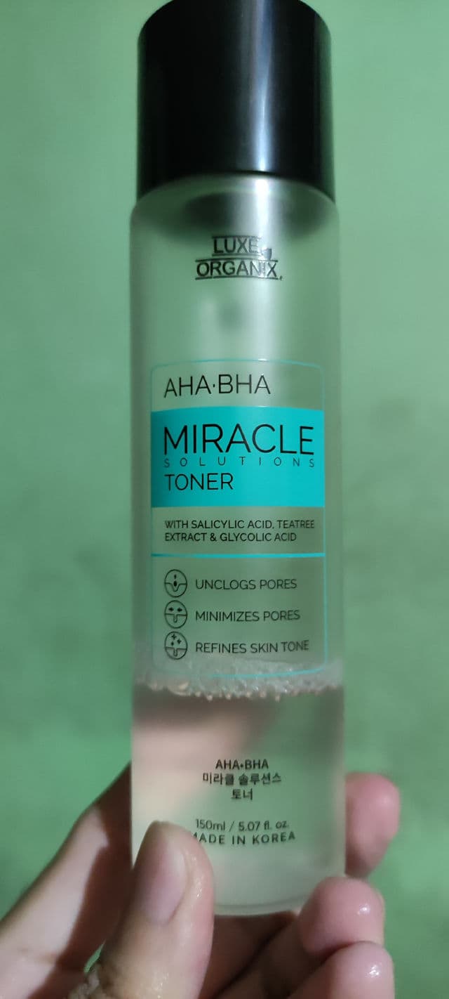 Luxe Organix Miracle Toner AHA/BHA Pore Clarifying Treatment review photo by parasootamol