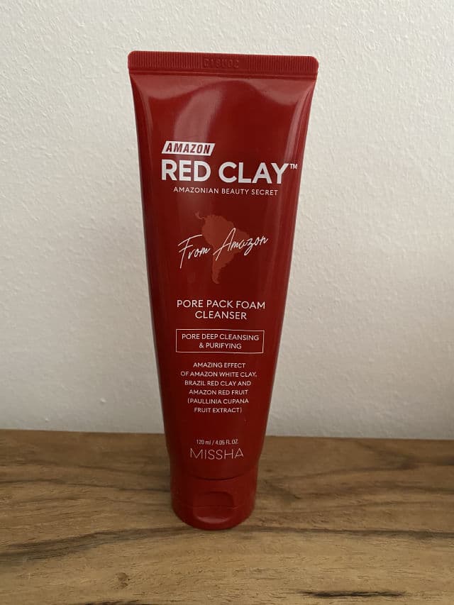 MISSHA Amazon Red Clay Pore Pack Foam Cleanser review photo by pixplore