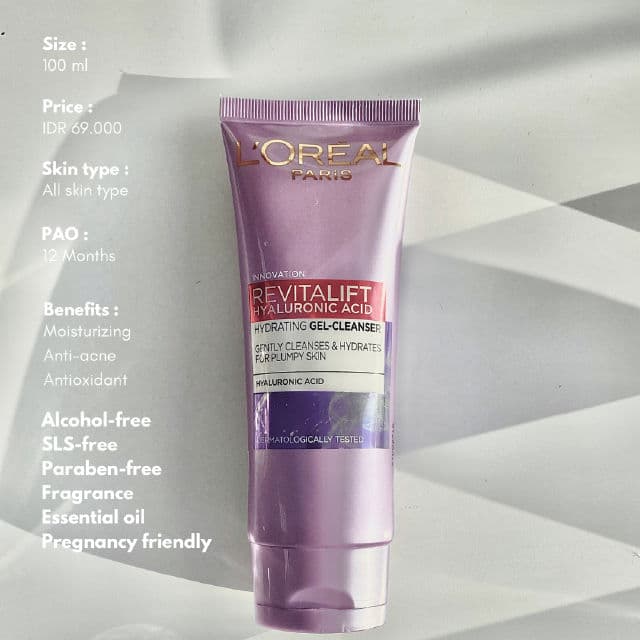 L'Oreal Paris Revitalif Hyaluronic Acid Hydrating Gel Cleanser review photo by poetrydiane
