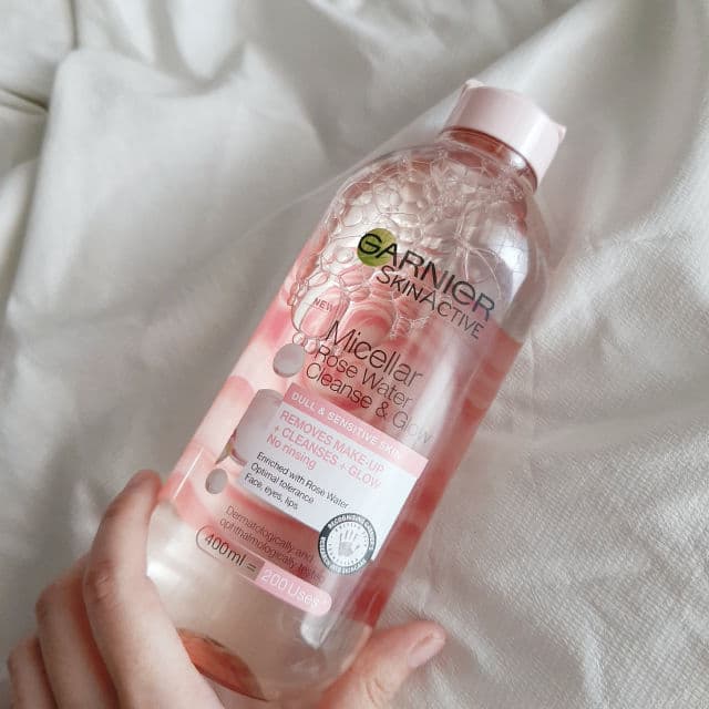 Garnier Micellar Rose Water Cleanse & Glow review photo by pristine